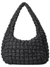 Quilted Oversized Shoulder Bag Dark Navy - COS - BALAAN 1