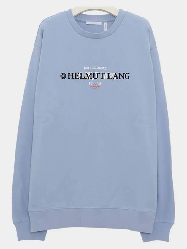 Layer Logo Sweatshirt Sky Blue - HELMUT LANG - BALAAN 4