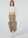 Maxi Cargo A-Line Skirt Khaki - REAL ME ANOTHER ME - BALAAN 2