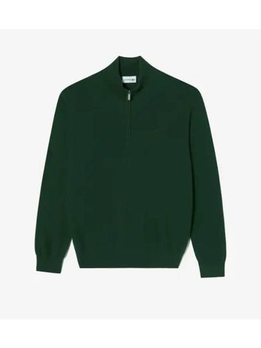 Men s Basic Half Zip Up Pullover Deep Green - LACOSTE - BALAAN 1