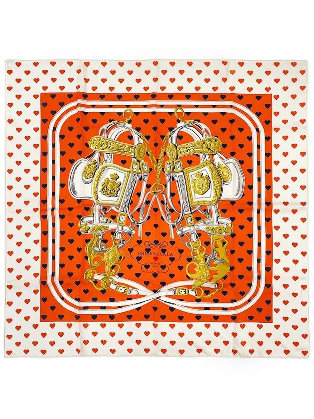 Bride the Gala Heart Cares Scarf 90 3HS0286 - HERMES - BALAAN 1