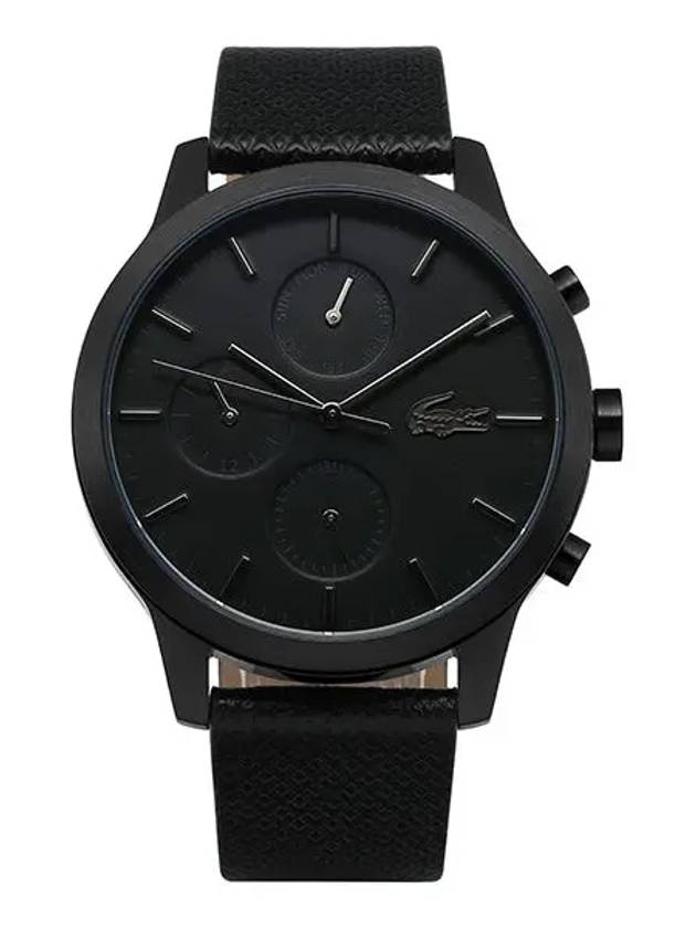 Dial 42mm Leather Watch Black - LACOSTE - BALAAN 2