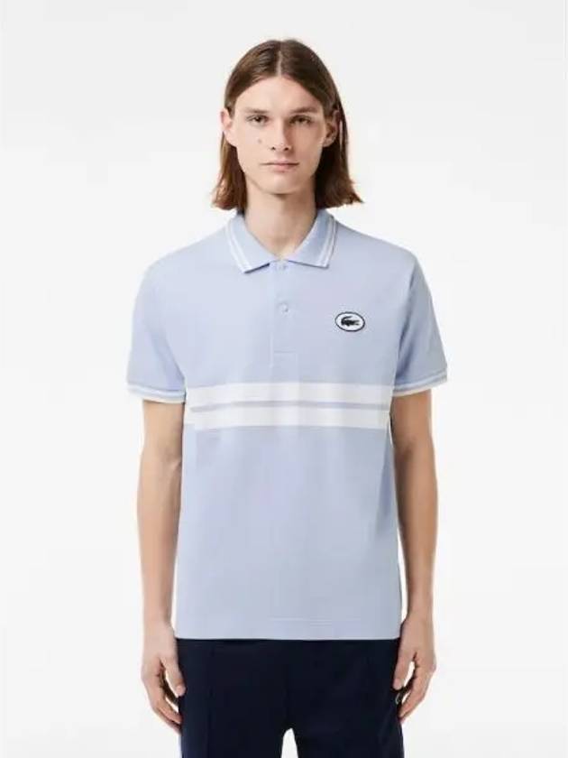 Men s color combination tipping puff badge match polo t shirt PH7447 54G WB5 domestic product GQ2N24013021163 - LACOSTE - BALAAN 1