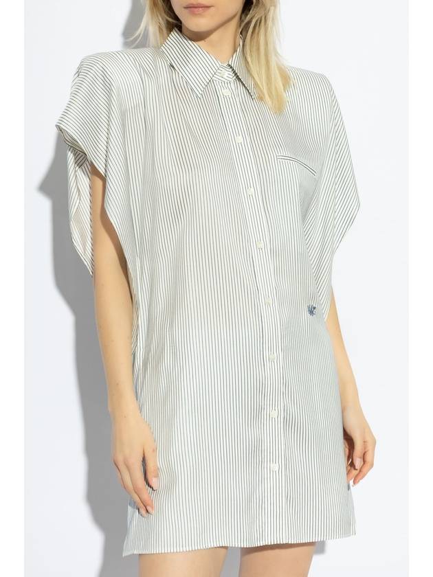 Stella McCartney Silk Shirt Dress, Women's, White - STELLA MCCARTNEY - BALAAN 3