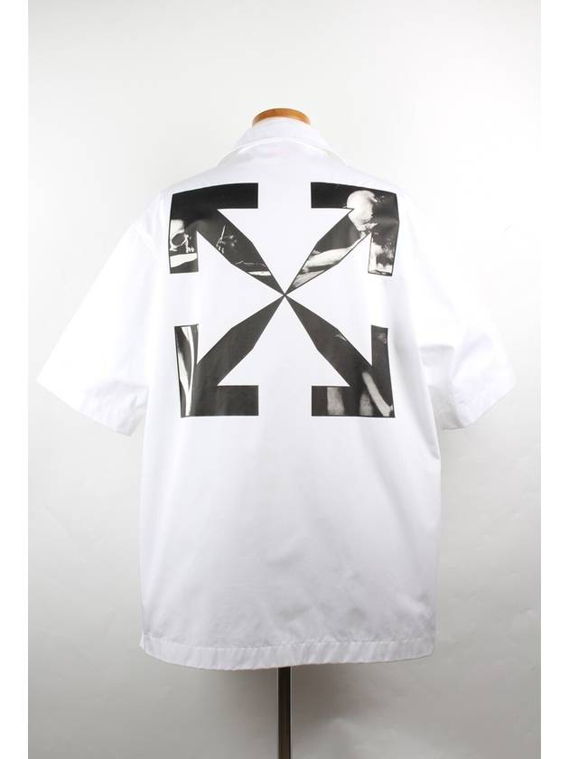 Back logo short sleeve shirt L - OFF WHITE - BALAAN 4