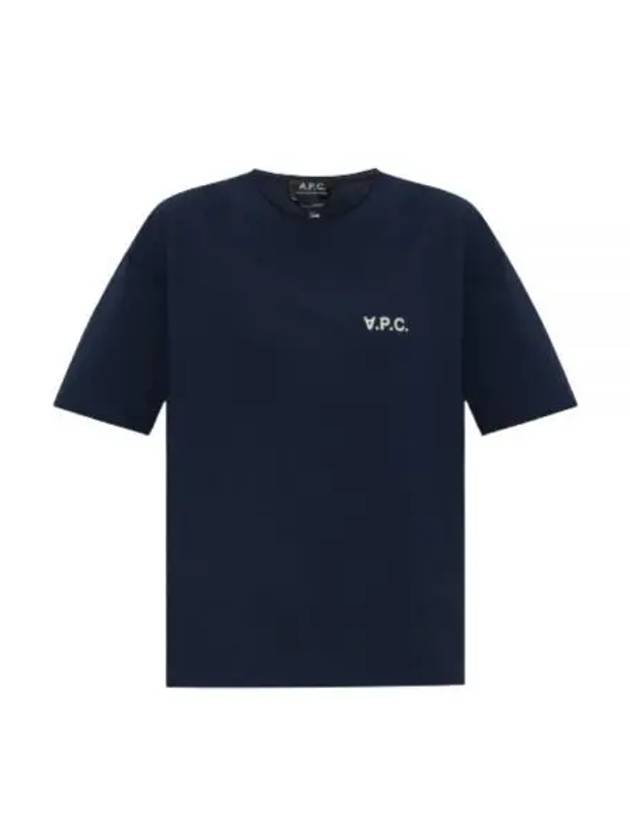 Karol Small Felt Logo Short Sleeve T-Shirt Navy - A.P.C. - BALAAN 2