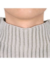 Marina Rib Pure Wool Turtleneck Plaster Beige - STONE ISLAND - BALAAN 6