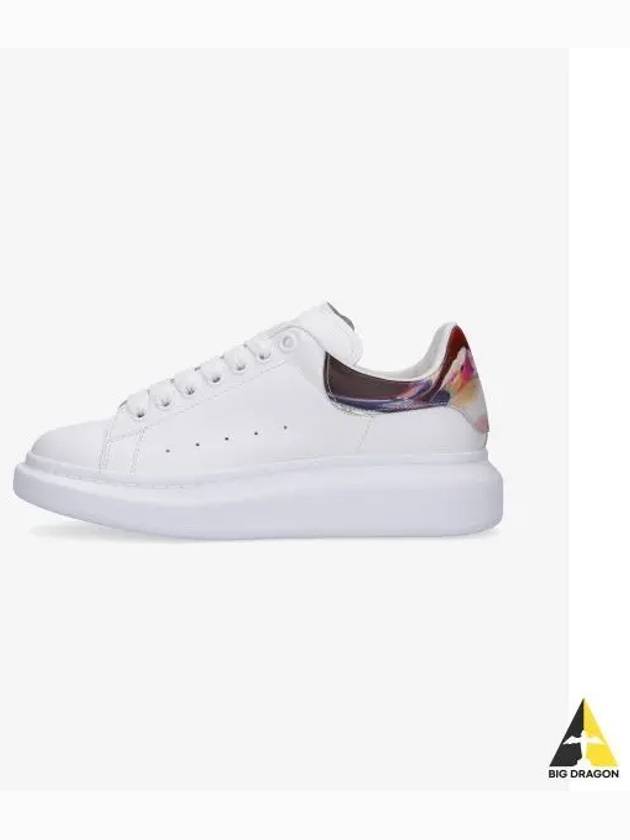 Larry Oversized Leather Low Top Sneakers White - ALEXANDER MCQUEEN - BALAAN 2