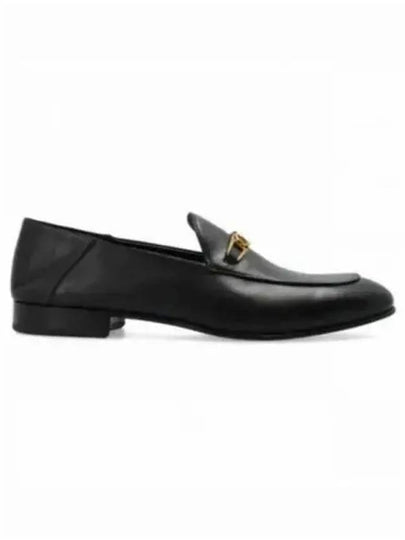 Gancini Ornament Moccasin Loafers Black - SALVATORE FERRAGAMO - BALAAN 2