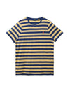 Custom Slim Fit Striped Jersey Short Sleeve T-Shirt Blue Yellow - POLO RALPH LAUREN - BALAAN 1