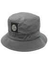 Econyl Regenerated Nylon Bucket Hat Musk Green - STONE ISLAND - BALAAN 1