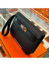 Kelly 25 Depeche Black Silver Togo A USED - HERMES - BALAAN 2