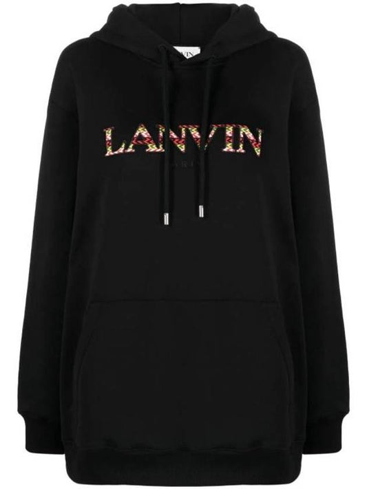 Hooded Sweatshirt RWHO0019 J209A2310 Black - LANVIN - BALAAN 1