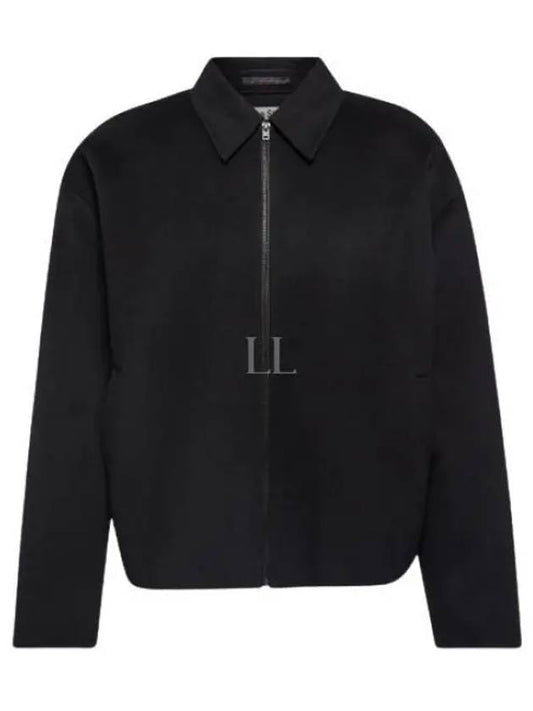 Doverio Double Wool Zip-up Jacket Black - ACNE STUDIOS - BALAAN 2