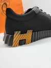 Bouncing Sneakers Technical Canvas Calfskin & Noir Miel - HERMES - BALAAN 7