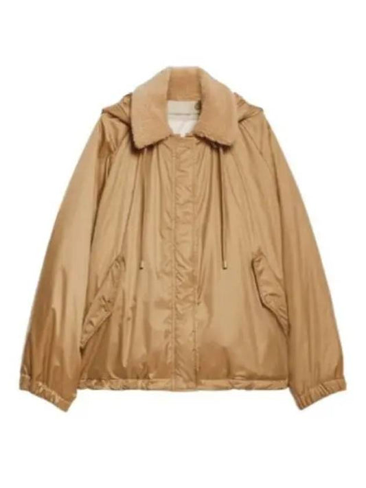 Arles Reversible Water Repellent Padding Camel - MAX MARA - BALAAN 2