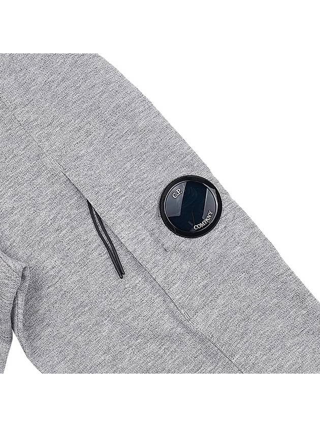 Men's Lens Wappen Fleece Hoodie Grey - CP COMPANY - BALAAN 6