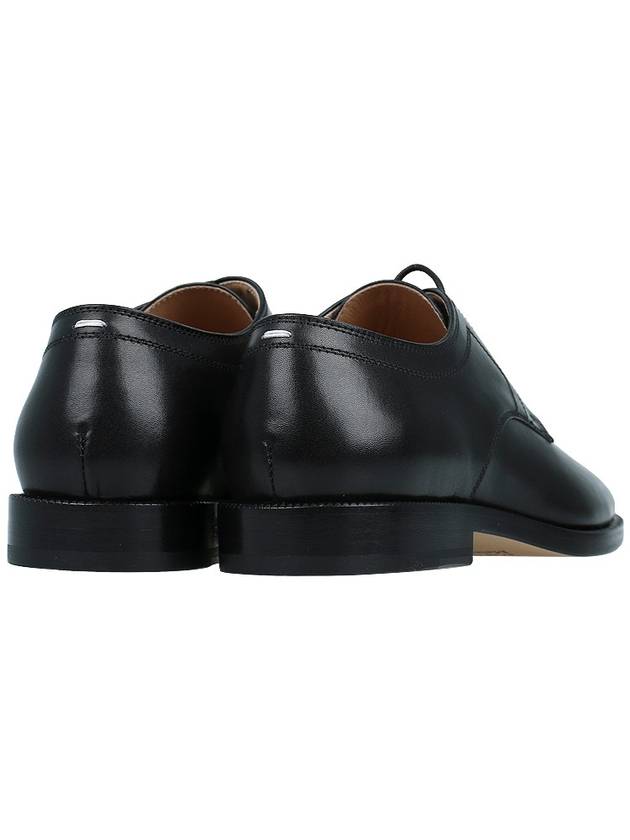 Tabi Lace Up Calf Leather Loafers Black - MAISON MARGIELA - BALAAN 6
