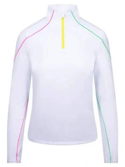 Women's Sun Shield Quarter Zip Long Sleeve T-Shirt White - G/FORE - BALAAN 2