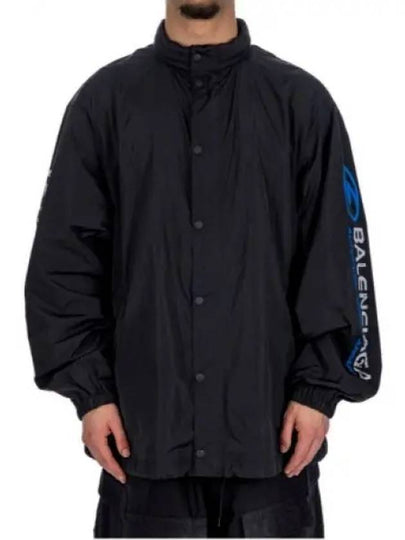 Logo Nylon Windbreaker Black - BALENCIAGA - BALAAN 2