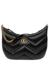 Marmont Small Leather Shoulder Bag Black - GUCCI - BALAAN 2