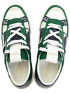 Men's VLTN Logo Low Top Sneakers Green - VALENTINO - BALAAN 3