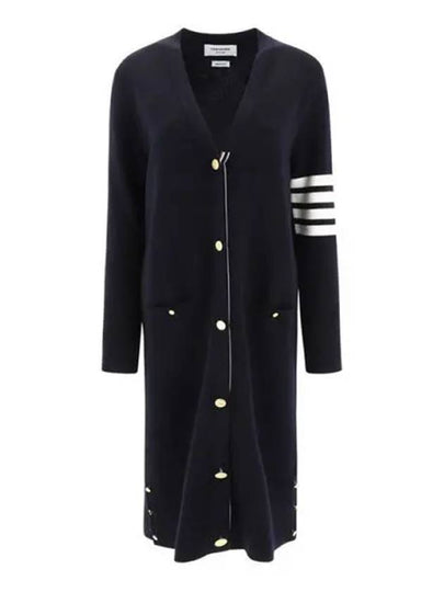 Milano Fine Merino Cardigan Navy - THOM BROWNE - BALAAN 2