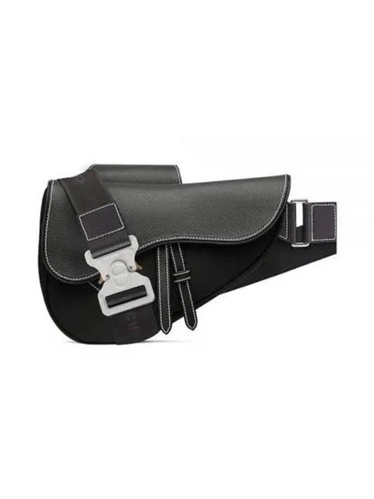 grained calfskin saddle bag black - DIOR - BALAAN 2