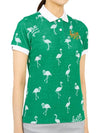 Women's Golf Paradise Short Sleeve PK Shirt Green - HORN GARMENT - BALAAN 4