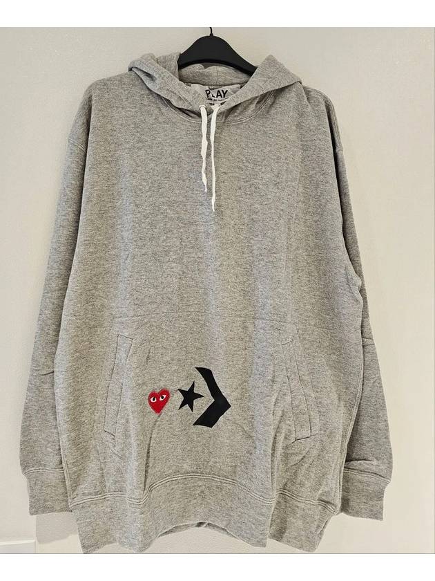 Converse Logo printed hood gray - COMME DES GARCONS PLAY - BALAAN 3