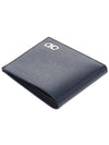 Gancini Half Wallet Deep Ocean - SALVATORE FERRAGAMO - BALAAN 5