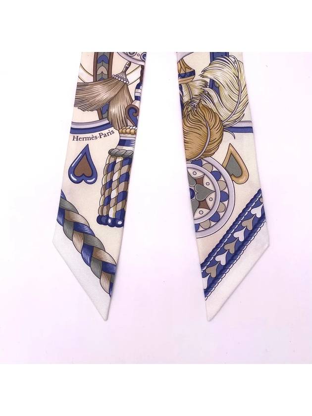 Harnais De Coeur Silk Scarf Creme - HERMES - BALAAN 5