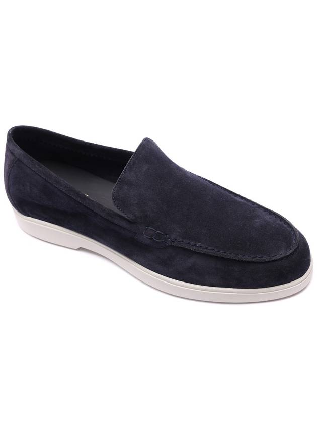 Men's CEZANNE P5 Suede Loafers CEZANNE P5 BLEU 24S - MOORER - BALAAN 3