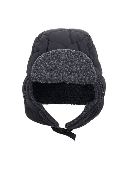 Sandbay Quilted Trapper Hat Black - BARBOUR - BALAAN 2