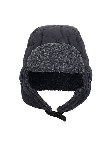 Sandbay Quilted Trapper Hat Black - BARBOUR - BALAAN 1