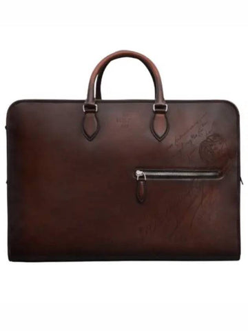 Berluti Overnight Scritto Leather Travel Bag M245423 MM5 - BERLUTI - BALAAN 1