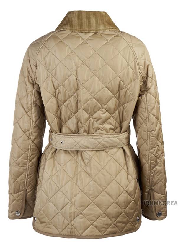 Diamond Quilted Nylon Jacket Beige - BURBERRY - BALAAN 4