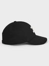 Triomphe Logo Cotton Ball Cap Black - CELINE - BALAAN 4