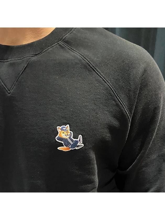 Dressed Fox Patch Classic Sweatshirt Black - MAISON KITSUNE - BALAAN 7