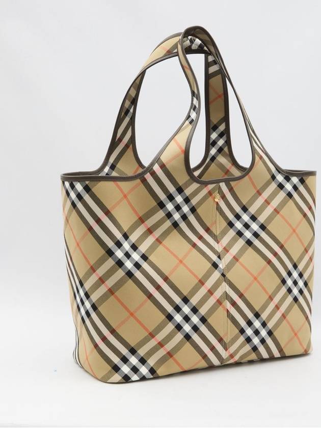 Check Medium Tote Bag Sand - BURBERRY - BALAAN 3