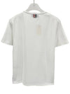 Men's Medium Weight Jersey Tipped Pocket Crewneck Short Sleeve T-Shirt White - THOM BROWNE - BALAAN 5