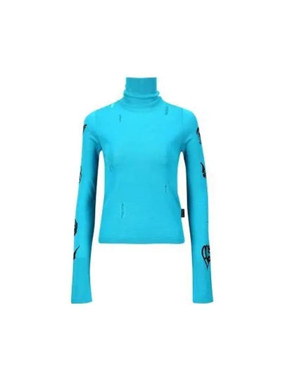 Augen Flocking Inner Knit Top Blue - ANDERSSON BELL - BALAAN 2