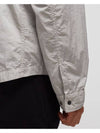 Men's Chrome R Over Shirt Zip Up Jacket Grey - CP COMPANY - BALAAN 4