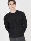 Soft Hazy Wool Round Knit Black - CHANCE'S NOI - BALAAN 4