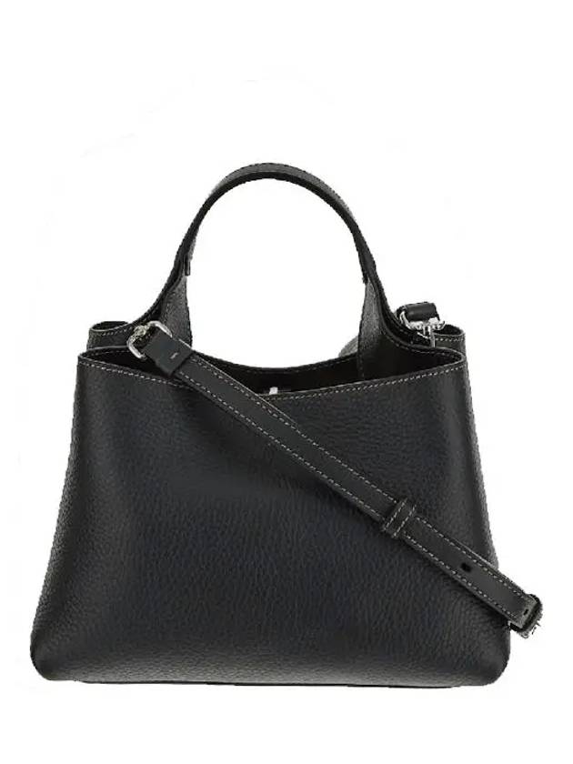 Timeless Charm Micro Leather Tote Bag Black - TOD'S - BALAAN 4