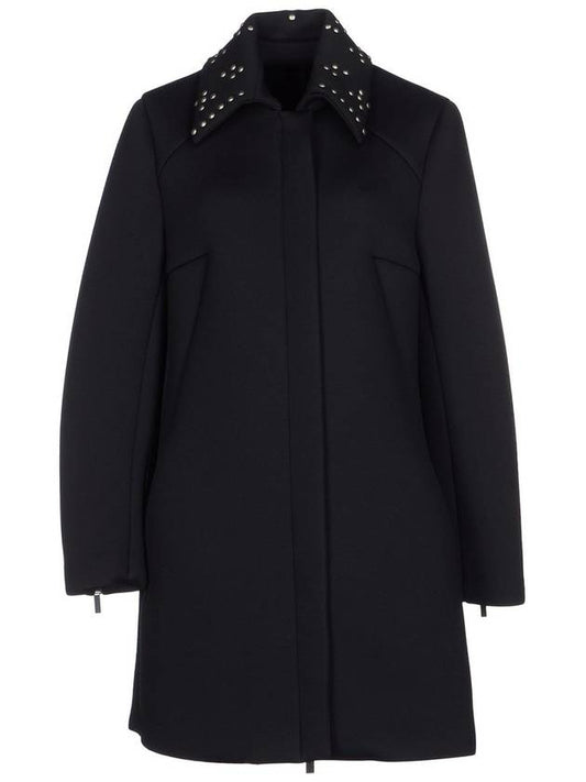 STUDDED NEOPRENE COAT - KARL LAGERFELD - BALAAN 1