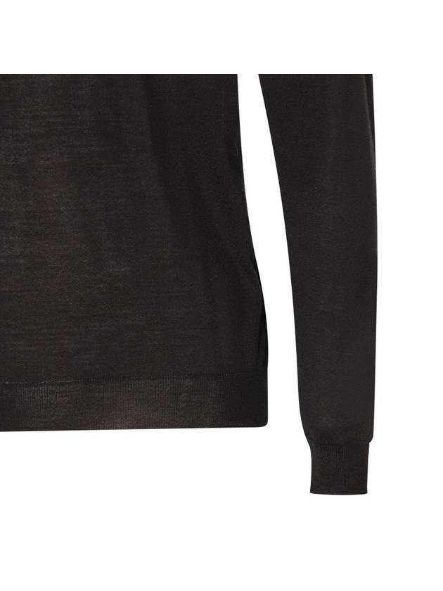 Malo Black Cotton Jumper - MALO - BALAAN 4