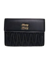 Materasse Nappa Leather Half Wallet Black - MIU MIU - BALAAN 2