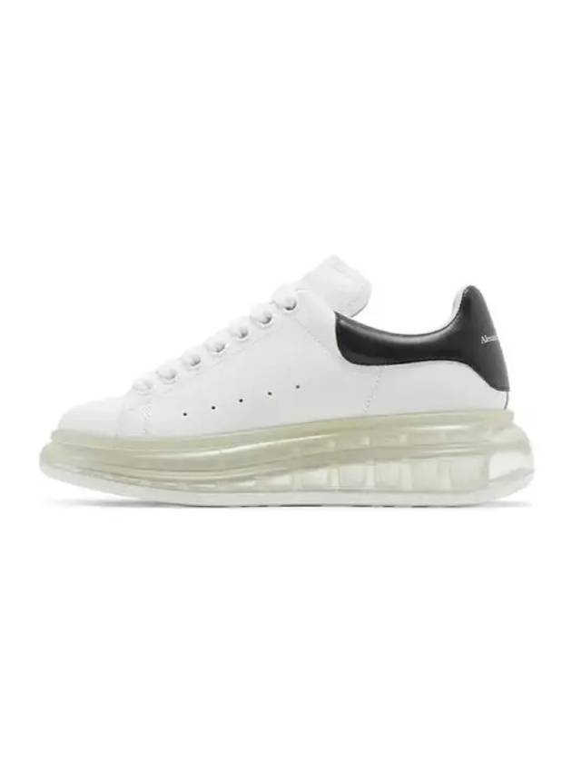 Oversized Clear Sole Low Top Sneakers Black White - ALEXANDER MCQUEEN - BALAAN 3