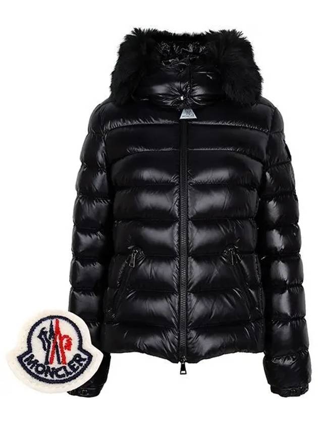 Black Bodyf Hood Goose Down Jacket BADYF 1A00166 5963V 999 1208856 - MONCLER - BALAAN 1